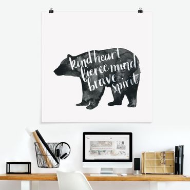 Posters Animals With Wisdom - Bear