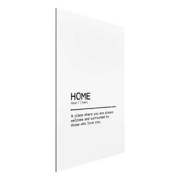 Aluminium Dibond schilderijen Definition Home Welcome
