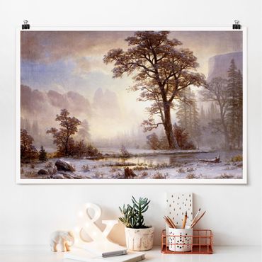 Posters Albert Bierstadt - Valley of the Yosemite, Snow Fall