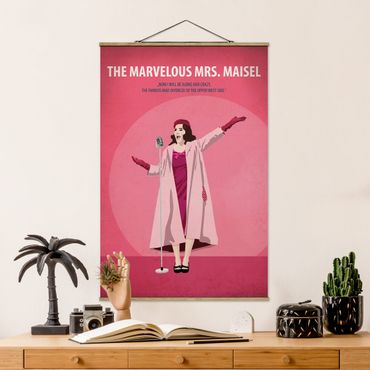 Stoffen schilderij met posterlijst Film Poster The Marvelous Mrs. Maisel