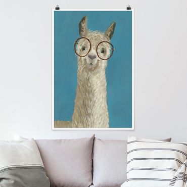 Posters Lama With Glasses I