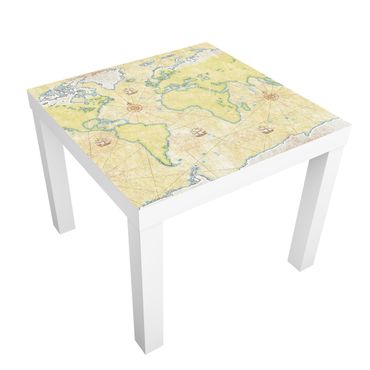 Meubelfolie IKEA Lack Tafeltje World Map