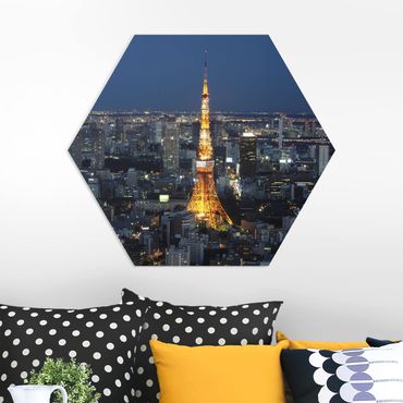 Hexagons Forex schilderijen Tokyo Tower