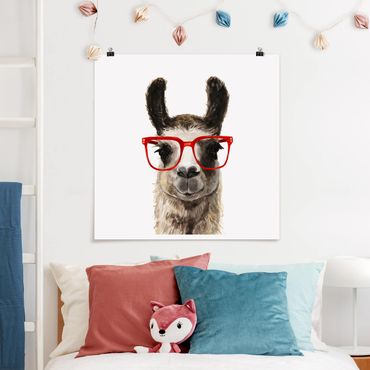 Posters Hip Lama With Glasses II