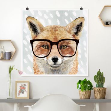 Posters Animals With Glasses - Fox