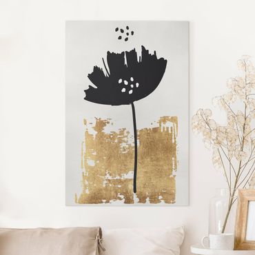 Canvas schilderijen Golden Poppy Flower