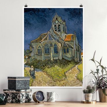 Posters Vincent van Gogh - The Church at Auvers