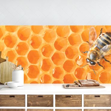 Keukenachterwanden Honey Bee