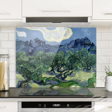 Spatscherm keuken Vincent van Gogh - Olive Trees