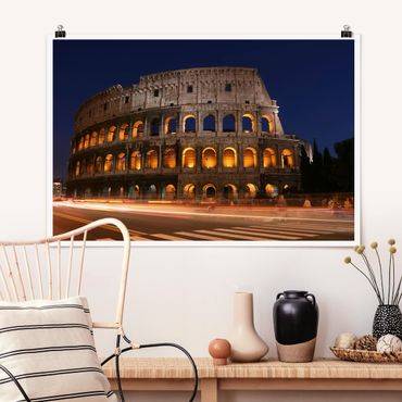 Posters Colosseum in Rome at night