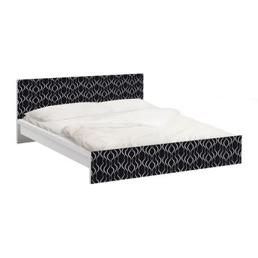 Meubelfolie IKEA Malm Bed Dot Pattern In Black