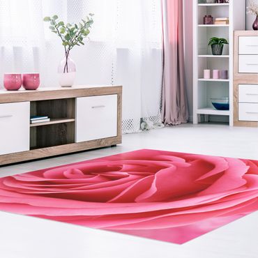 Vinyl tapijt Lustful Pink Rose