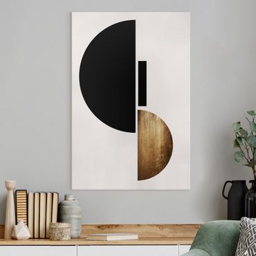 Canvas schilderijen Geometrical Semicircle