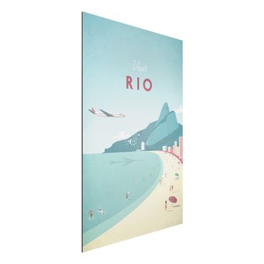 Aluminium Dibond schilderijen Travel Poster - Rio De Janeiro