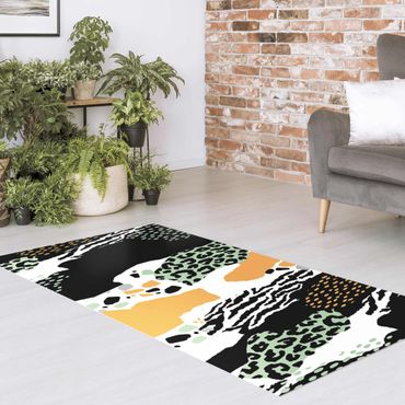 Vinyl tapijt Animal Print Zebra Tiger Leopard Africa
