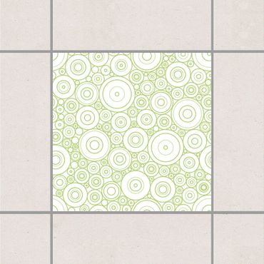 Tegelstickers Secession White Spring Green