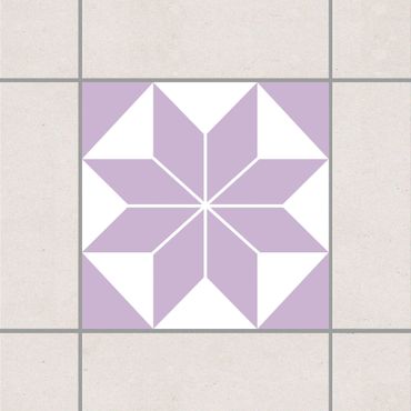 Tegelstickers Star pattern Lavender