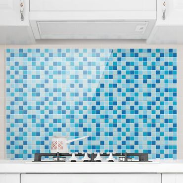 Spatscherm keuken Mosaic Tiles Meeresrauschen