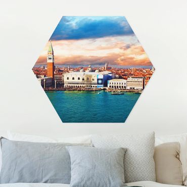 Hexagons Forex schilderijen Venezia Eve