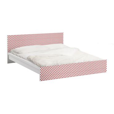 Meubelfolie IKEA Malm Bed No.DS92 Dot Design Girly White