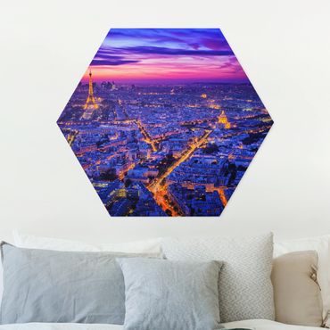 Hexagons Forex schilderijen Paris At Night