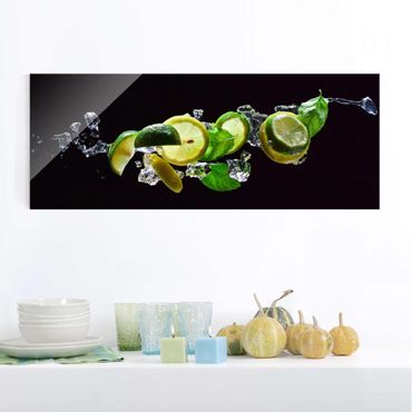 Glasschilderijen Mojito Ingredients