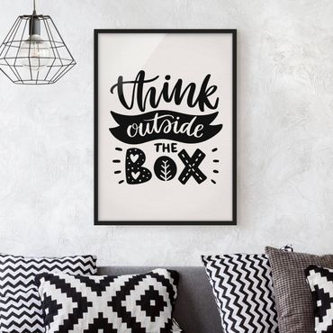 Ingelijste posters Think Outside The Box
