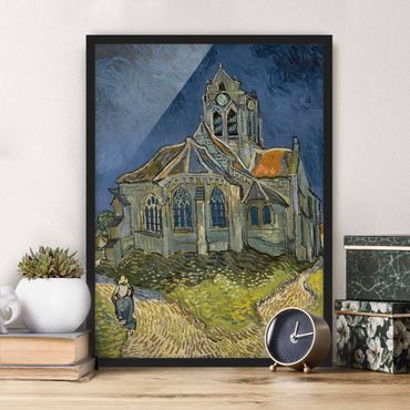 Ingelijste posters Vincent van Gogh - The Church at Auvers
