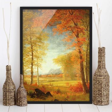 Ingelijste posters Albert Bierstadt - Autumn In Oneida County, New York