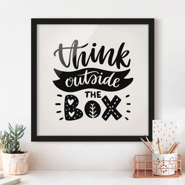 Ingelijste posters Think Outside The Box