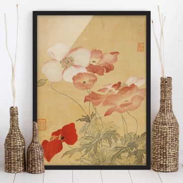 Ingelijste posters Yun Shouping - Poppy Flower