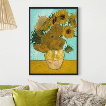 Ingelijste posters Vincent van Gogh - Sunflowers