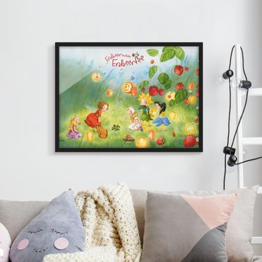 Ingelijste posters Little Strawberry Strawberry Fairy - Lanterns