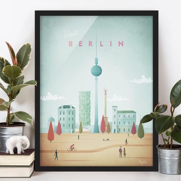Ingelijste posters Travel Poster - Berlin