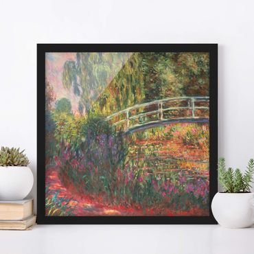 Ingelijste posters Claude Monet - Japanese Bridge In The Garden Of Giverny