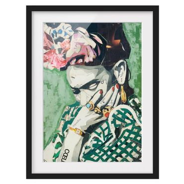 Ingelijste posters Frida Kahlo - Collage No.3