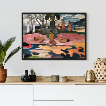 Ingelijste posters Paul Gauguin - Day Of The Gods (Mahana No Atua)