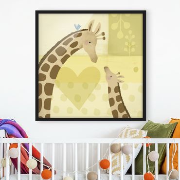 Ingelijste posters Mum And I - Giraffes