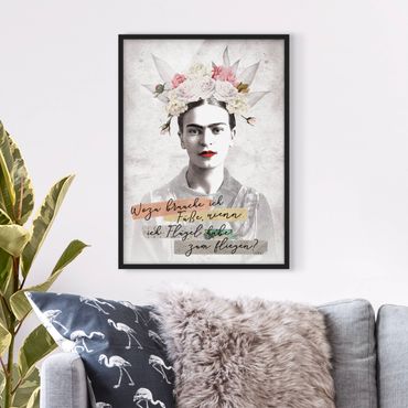 Ingelijste posters Frida Kahlo - A quote