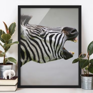 Ingelijste posters Roaring Zebra