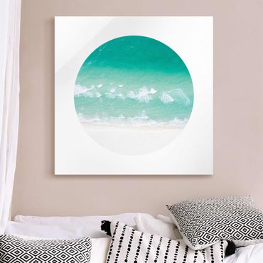 Glasschilderijen The Ocean In A Circle