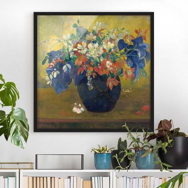Ingelijste posters Paul Gauguin - Flowers in a Vase