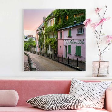 Glasschilderijen Rose Coloured Twilight In Paris