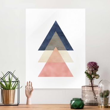 Glasschilderijen Three Triangles