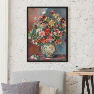 Ingelijste posters Auguste Renoir - Flower vase