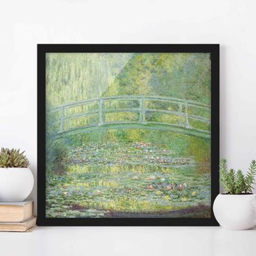 Ingelijste posters Claude Monet - Japanese Bridge