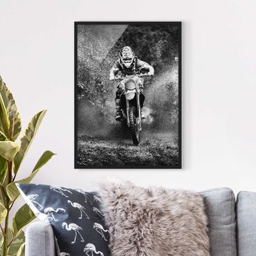 Ingelijste posters Motocross In The Mud