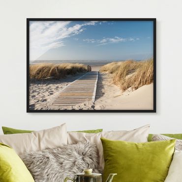 Ingelijste posters Baltic Sea Beach