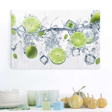 Glasschilderijen Refreshing Lime