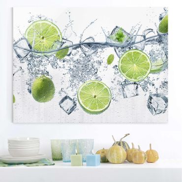 Glasschilderijen Refreshing Lime